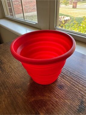 Red Silicone Collapsible Cup / Travel Bowl | Portable & Space-Saving